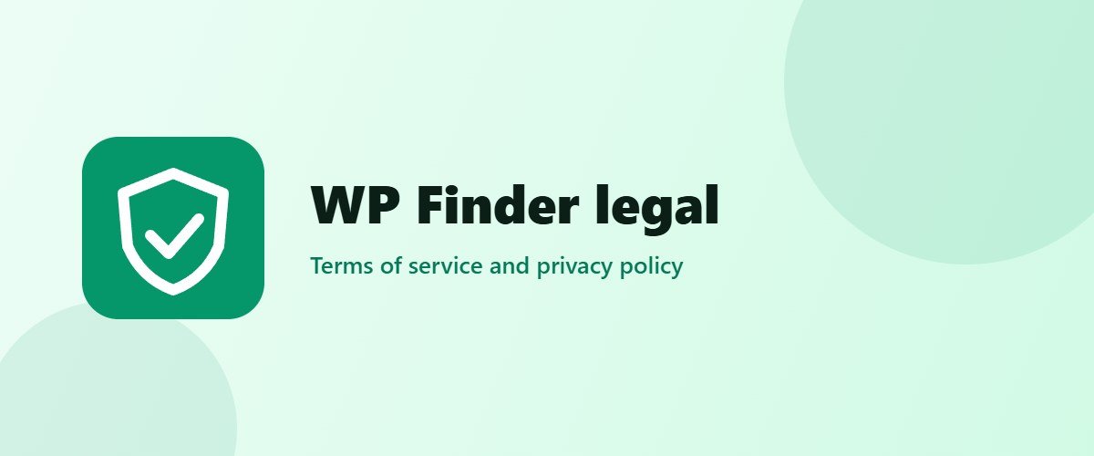 WP Finder privacy policy and terms of service