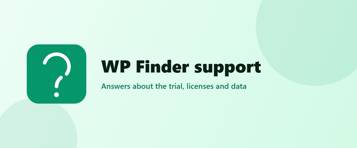 Contact WP Finder support